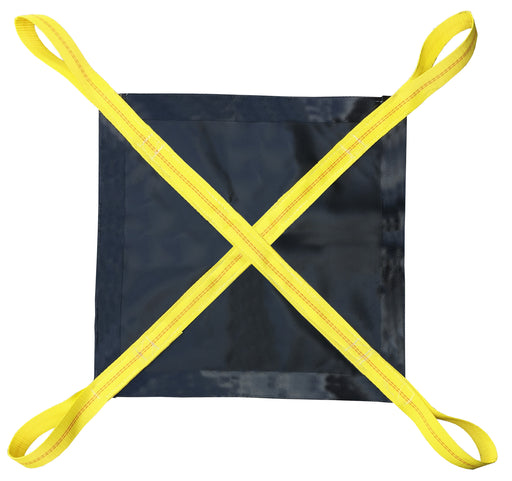 ST Series construction snow removal tarp with four lifting loops for job site snow removal