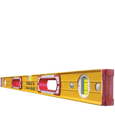 Stabila 196 series aluminum level for heavy duty use in framing, masonry, and carpentry