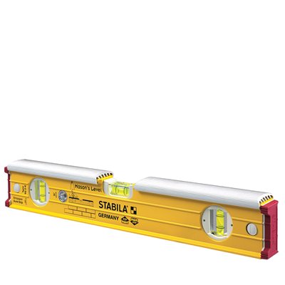 Stabila mason’s level 1962K series for precise leveling in masonry, bricklaying, and construction work