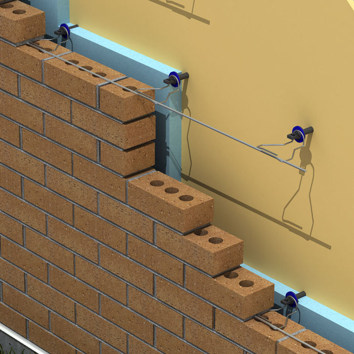 Hohmann & Barnard Thermal 2-Seal ties, durable masonry wall fasteners for thermal efficiency and moisture management