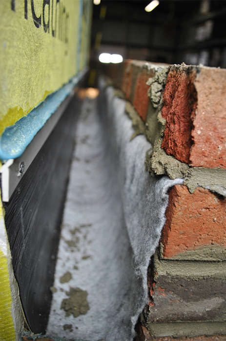 Weep Armor by York, durable masonry accessory that protects weep vents and improves wall drainage performance