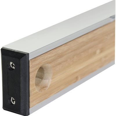 bamboo wood level with reinforced aluminum I-beam for durability and accuracy in construction use