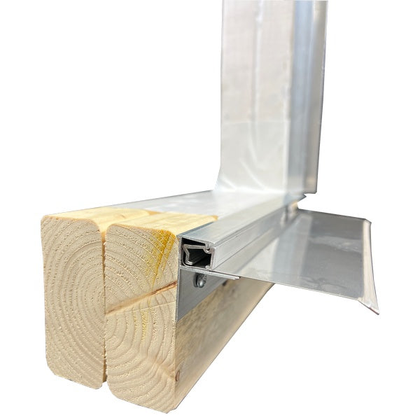 York AirSill Type A receiver and clip used for securing through-wall flashing in masonry veneer wall systems.