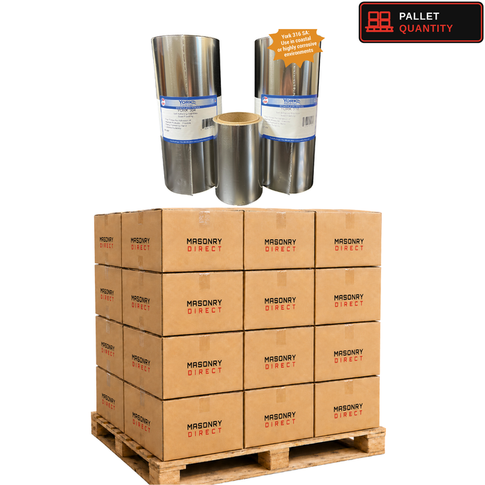 York 316 Self-Adhering Stainless Steel Flashing – Pallet Quantity