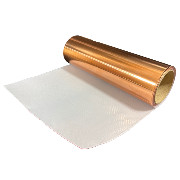 A roll of YorkShield 106 PT Copper Flashing used in masonry walls to provide corrosion-resistant water protection and drainage