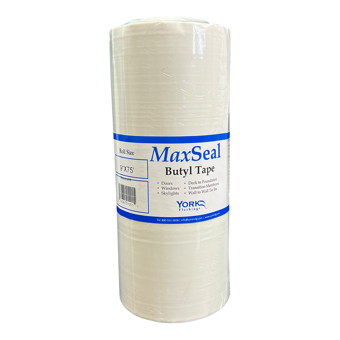 York MaxSeal Butyl Membrane Self-Adhering Flashing - 75' Roll