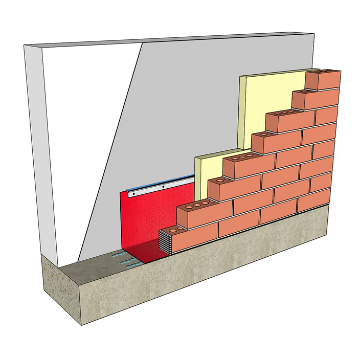 Multi-Flash 500 copper fabric flashing by York, professional-grade flashing for commercial and residential veneer installations